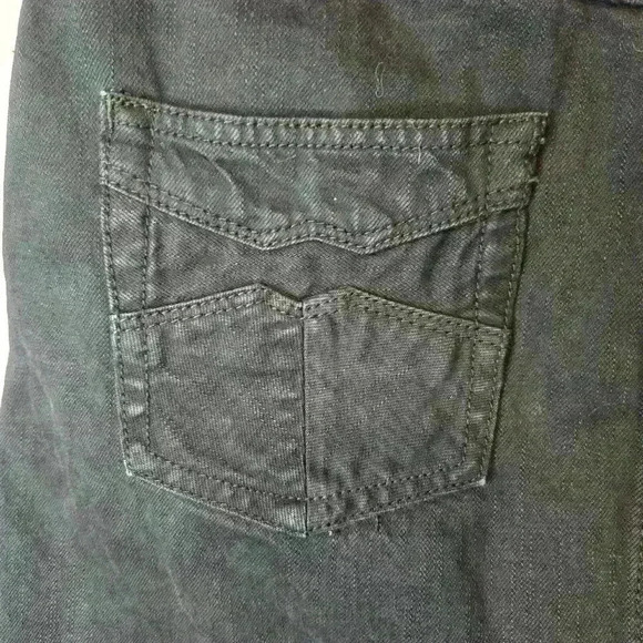 Free People Women's Black Denim Miniskirt Size 29 Snap Front Urban Core Grunge - Picture 7 of 10